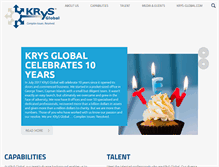 Tablet Screenshot of krysglobalusa.com